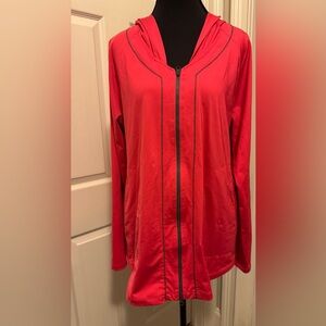 Soma Orange Bomber Jacket Lightweight Athletic Style